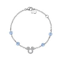 Armband Disney Kind Mickey Mouse in Silber Zirconia BS00011RZWL-55.CS